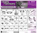 Soundwave with Buzzsaw, Laserbeak, Ratbat, Ravage hires scan of Instructions